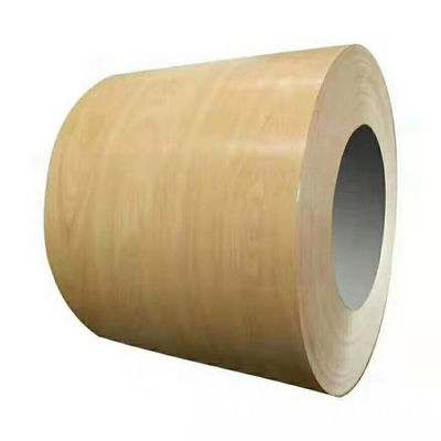 Anpassungsfähige Toleranz ± 1% Holzkorn Vorbemalte Aluminiumspirale für Vorhangwände