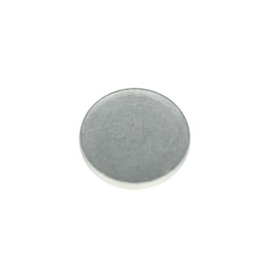 1070 Flachkuppel-Tumbling- und Sandstrahpartikel aus Aluminium mit individuellem Loch
