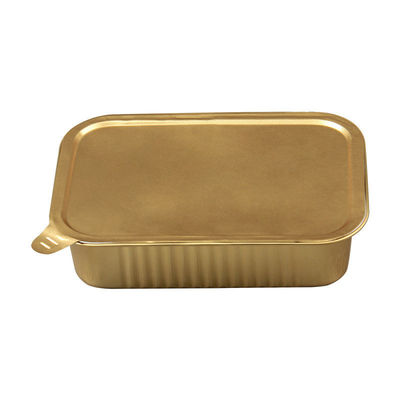 Mit einem Einweg-Pfanne aus Aluminiumfolie und einem Plastikdeckel