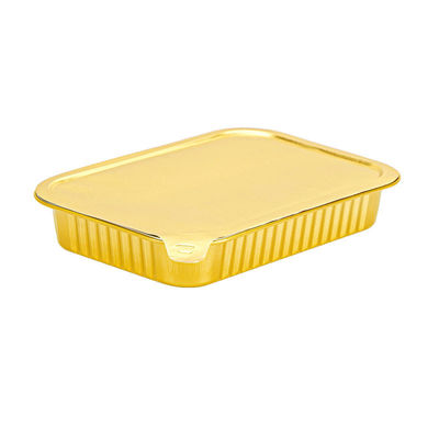 Mit einem Einweg-Pfanne aus Aluminiumfolie und einem Plastikdeckel
