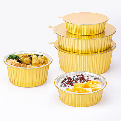 Custom akzeptiert Deckel Aluminiumfolie Behälter 750 ml für langlebige Takeout Lunch Geschirr