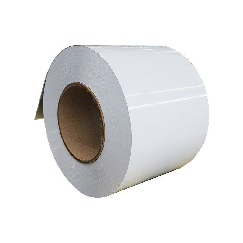 0.14mm-0.70mm Weiße Aluminium-Spule für Dachplatten Veneers Verarbeitung Service Biegen
