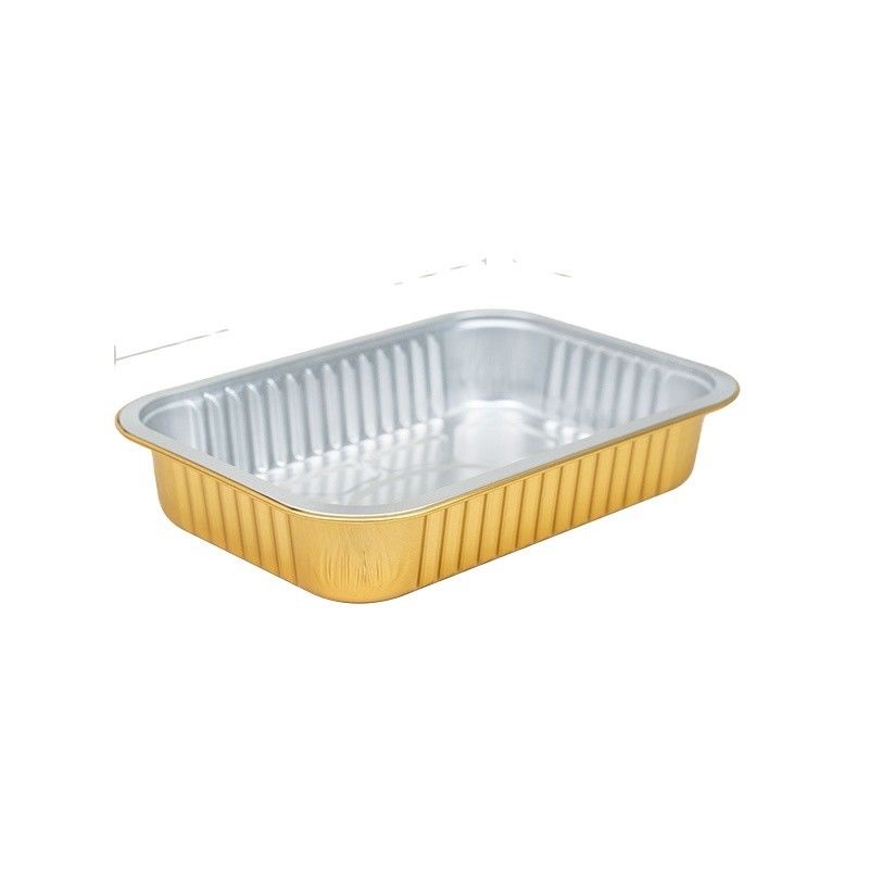 Bereit zum Versand 580ml 1pc Aluminiumfolie Behälter zum Backen