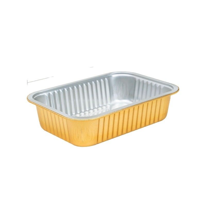 Gold und Silber Kleine Folie Einnahme-Ausnahme-Schüssel für 8011 Aluminiumfolie Lebensmittelbehälter