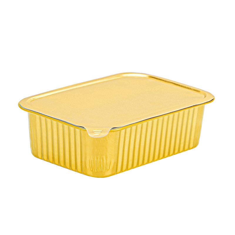 Individuelle Formen 600 ml Aluminiumfolie Kuchenpannen 10 Pack 20 Pack 50 Pack für Lebensmittel
